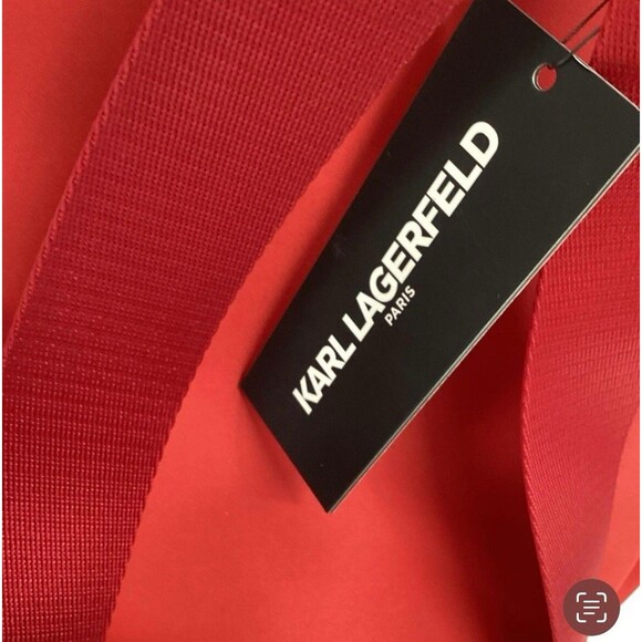 NWT Karl Lagerfeld Paris Crimson Red Mini Backpack LH0KE709 main image 4